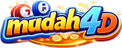 Logo mudah4d berwarna biru hijau
